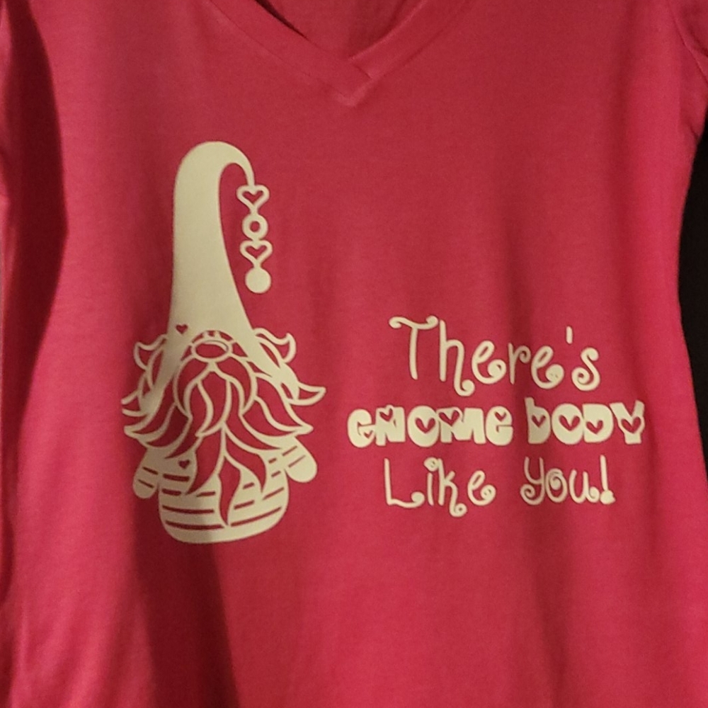 Valentine's Day Gnome V-neck